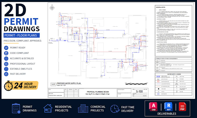 design mep plumbing,electrical, in autocad or revit