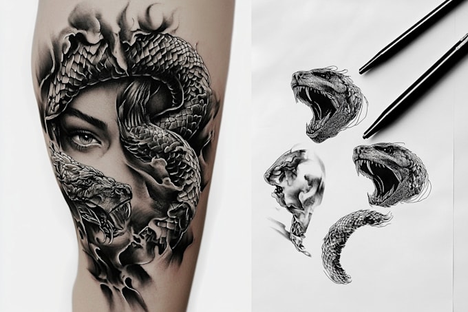 create your custom realistic tattoo design