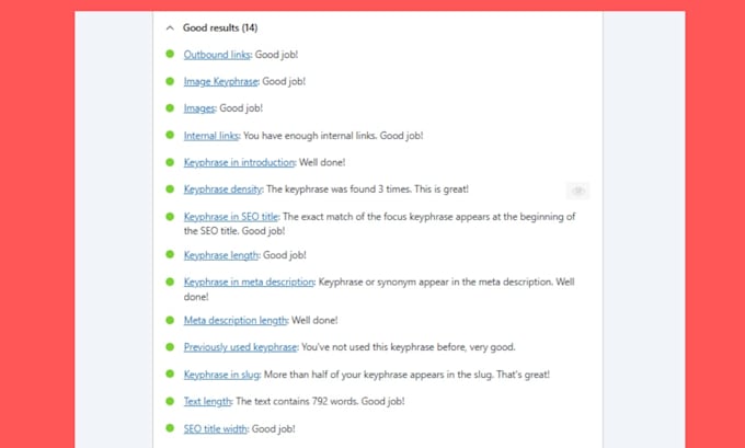 do yoast on page SEO optimization for wordpress website
