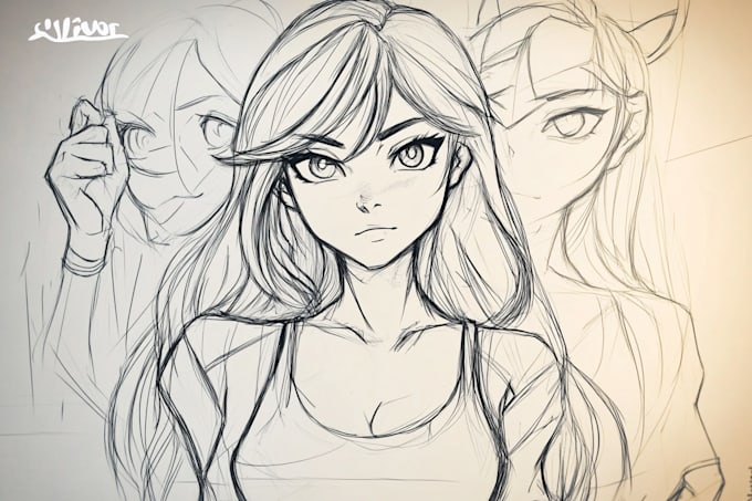 sketch your character concept or anything