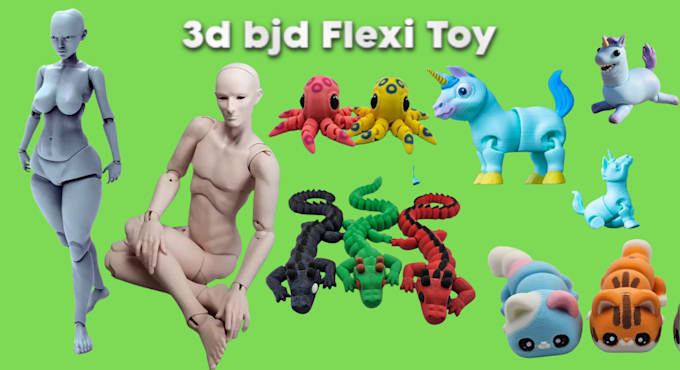 design 3d bjd articulated toy model, transformer , robots,3d flexi toy prototype