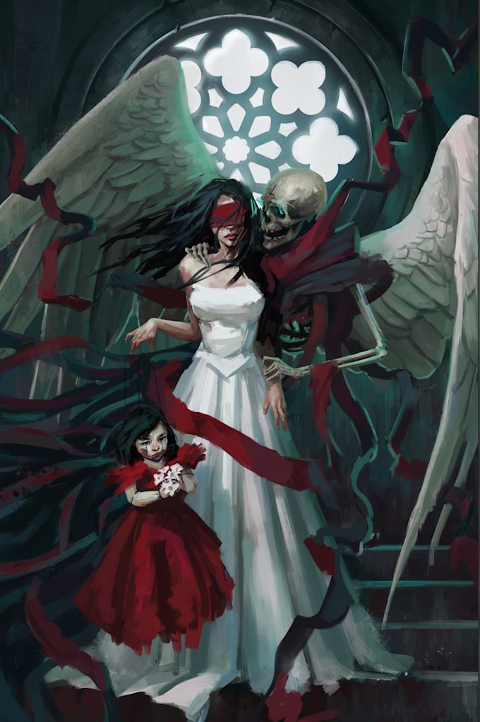 paint a professional illustration artwork for you