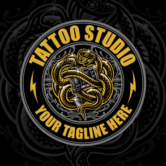 create creative and good looking tattoo studio logo design