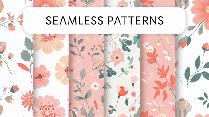 design seamless pattern textile design or monogram pattern