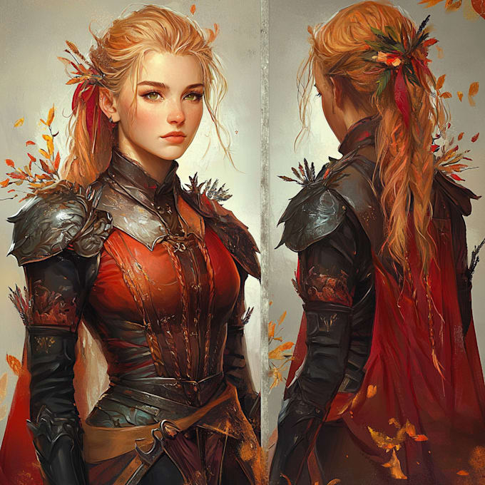 make a character illustration for a video game or science fiction