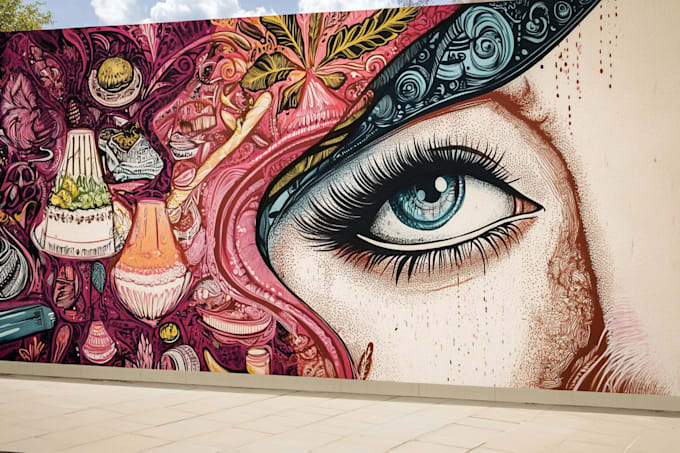 design custom doodle wall art, decals, murals, wallpaper
