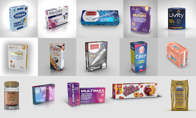 design create professional 3d packaging with dieline