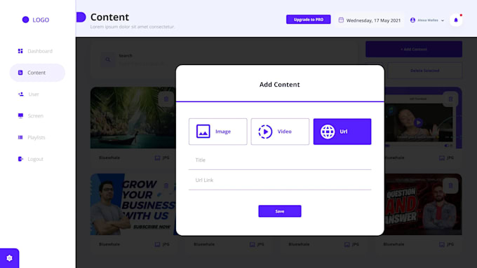 develop digital signage solution cms and player