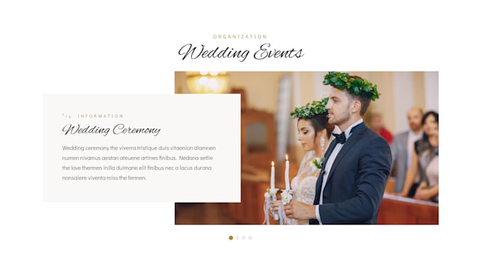 design a beautiful wedding invitation website