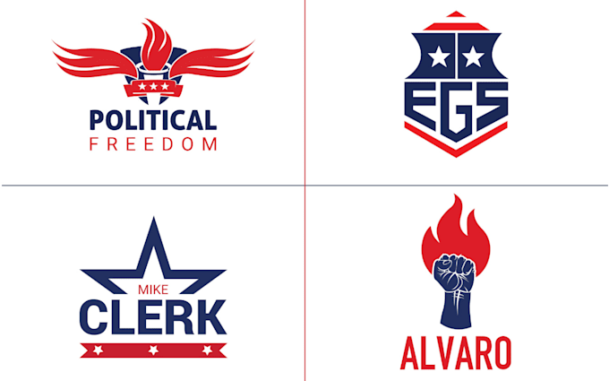 do modern political election campaign logo design