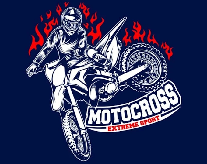 create motorcycle garage logo illustration design