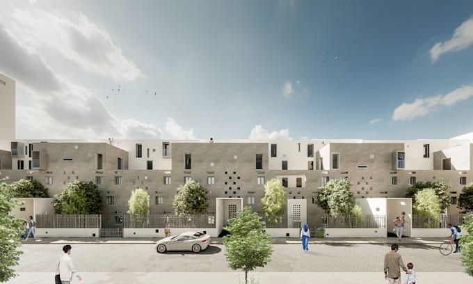 do exterior 3d rendering and architectural visualization