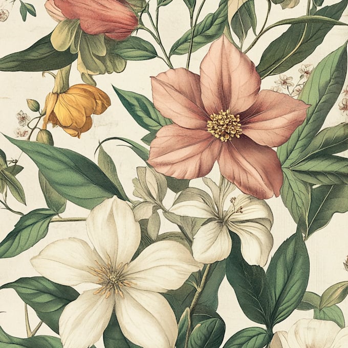 create a beautiful vintage botanical illustration