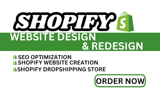 build shopify dropshipping store website design and redesign