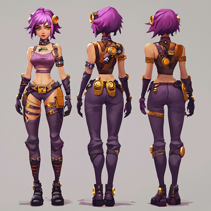 create an game character art and dnd character game art
