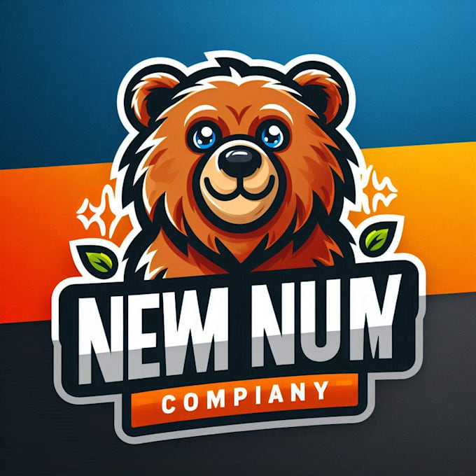 do crate bear mascot logo design with express delivery
