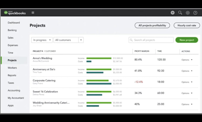 do quickbooks bookkeeping error fix for construction project