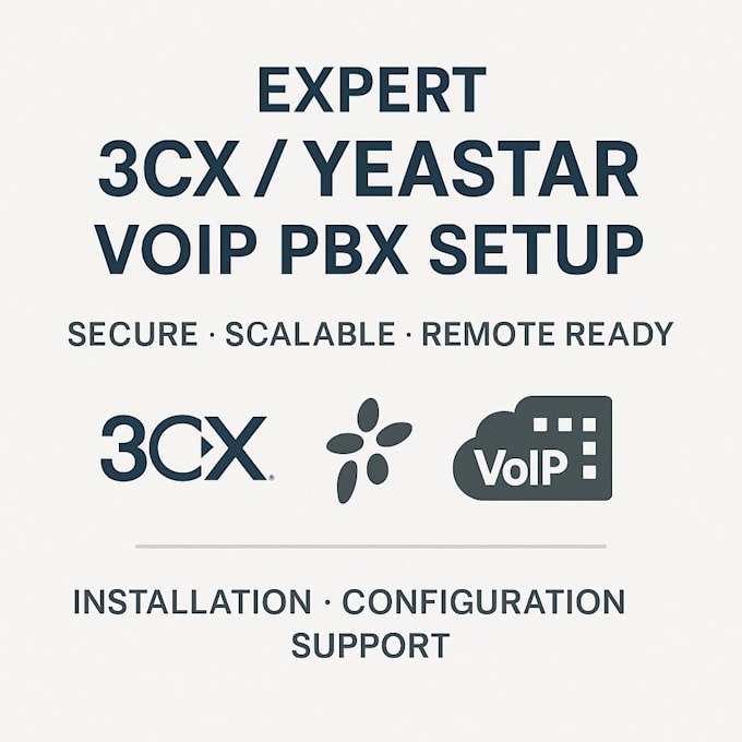 configure your voip pbx 3cx, yeastar, and sip trunks