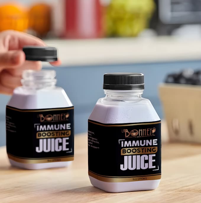 do label for juice, beverage, energy drinks, can, water and beer
