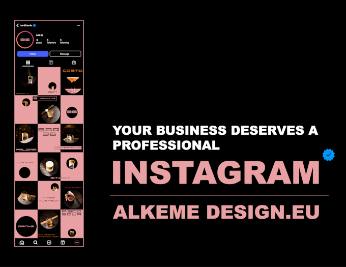 design a premium instagram grid system for your brand identity