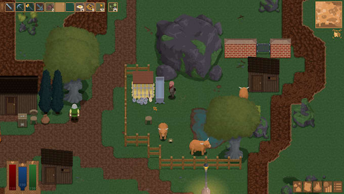 develop a 2d pixel art game for you in gamemaker studio 2