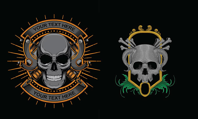 make custom king skull logo