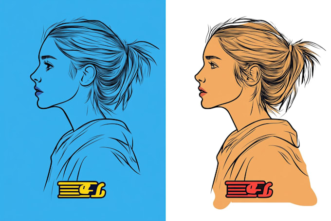 clean up image to vector tracing, manually recreate logo