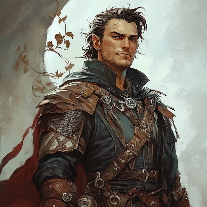 Make a dnd character art and fantasy game art illustration by Geahopper ...