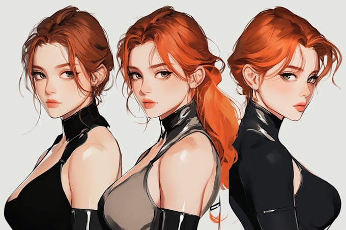 draw digital realistic or anime characters art