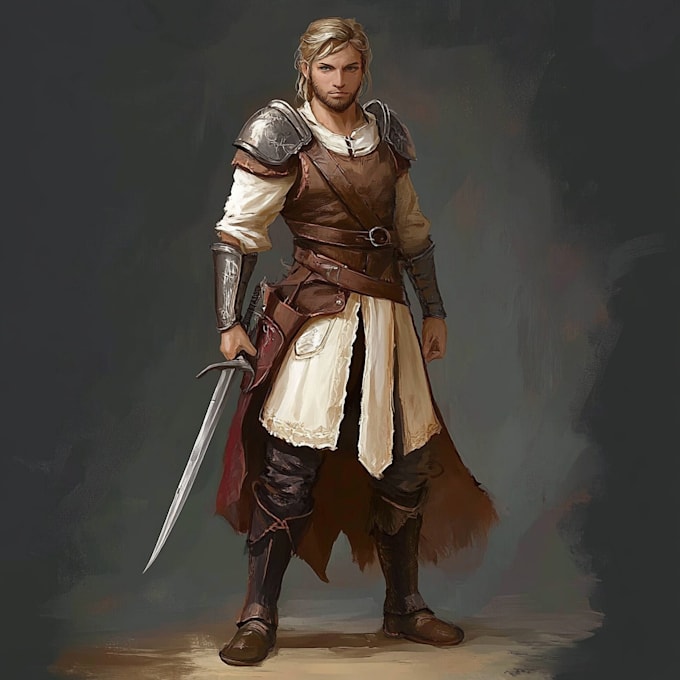 fantasy character art ,2d game character art in unique style