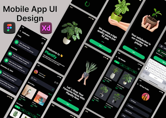 Do mobile app, website ui ux design in figma by Maaziqbal261 | Fiverr