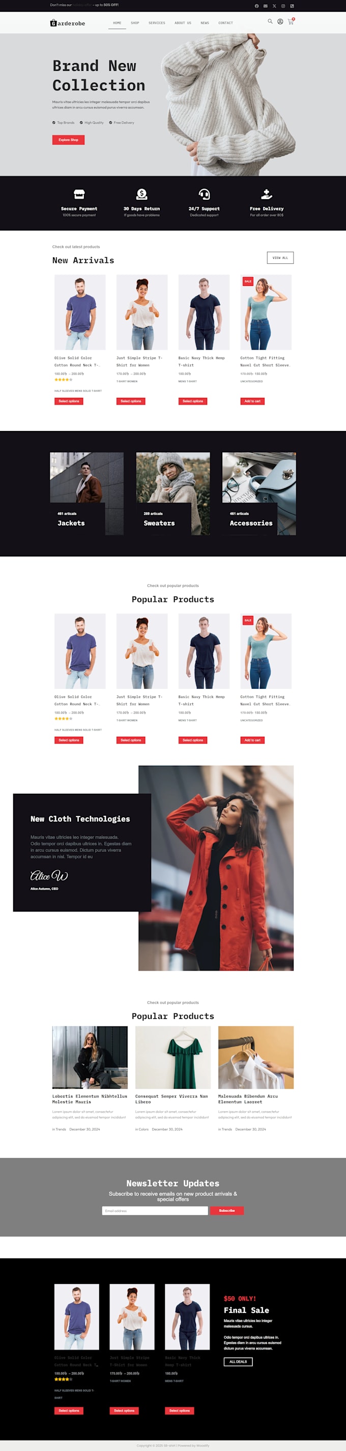 design a fully functional wordpress website for service businesses