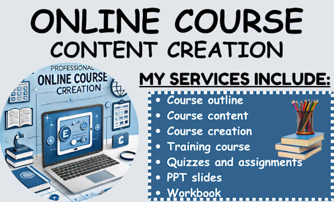 create online course creation training course course content course curriculum