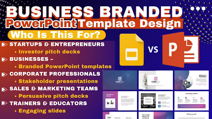 Create business branded powerpoint ppt template google slides