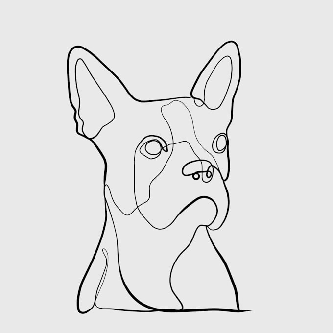draw unique one line art,  minimalist line art
