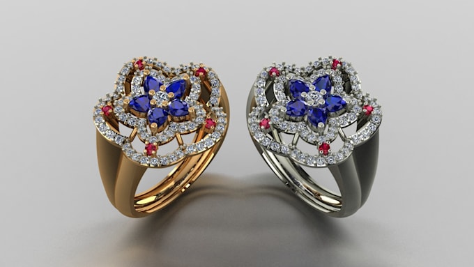 create custom cad jewelry designs and renderings