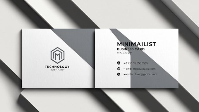design a professional minimalist business card