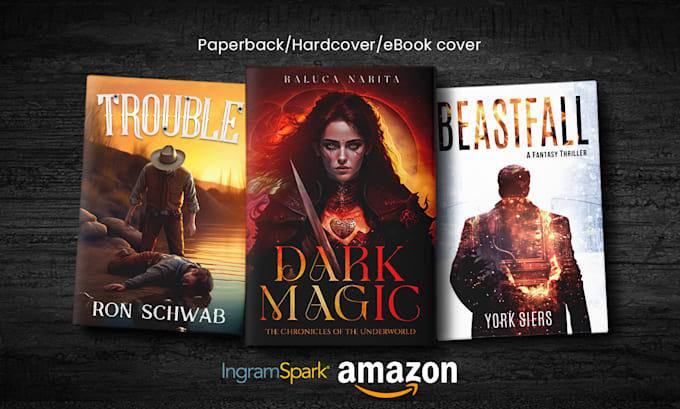 do science fiction or fantasy book cover design