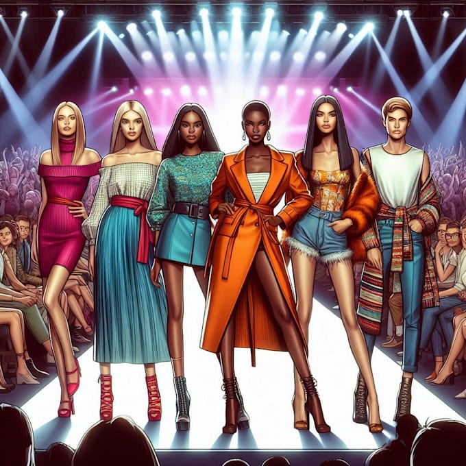 draw a fashion illustration or sketch
