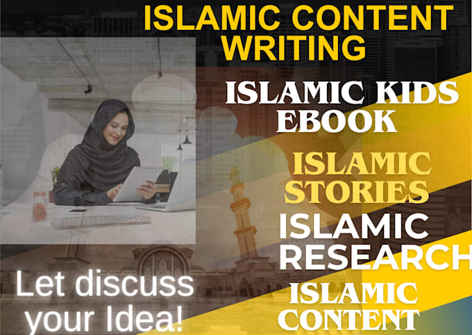 write islamic article, blogs, ebook, and prayer journal