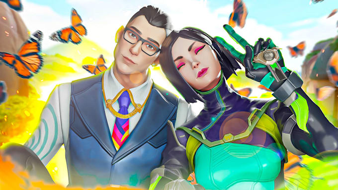 create amazing 3d valorant thumbnails