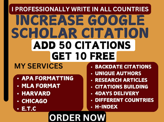 increase citation h index on google scholar backdate citation from researchgate