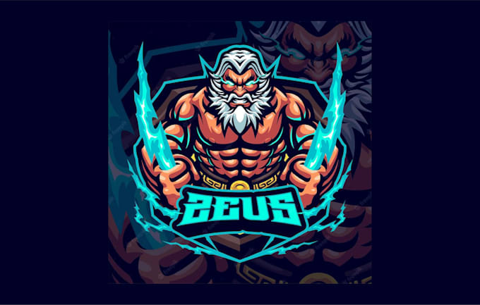 design unique zeus mascot logo with express delivery