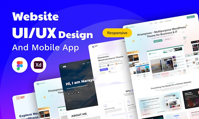 design clean minimal UI UX for your website in figma