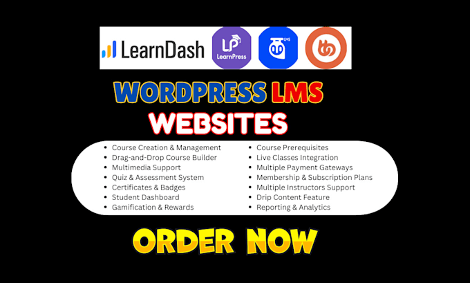 build elearning wordpress website with tutor lms, learnpress, or learndash
