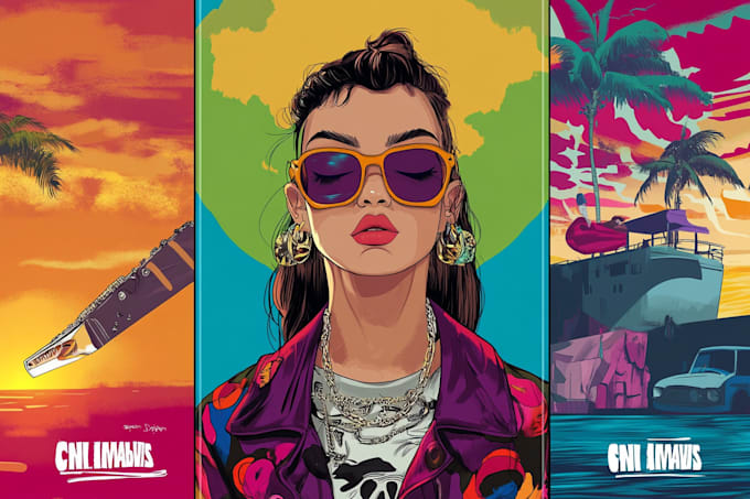 create a cartoon album cover artwork spotify single cover