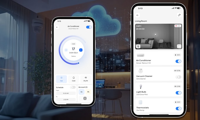 create an iot mobile app like smartthings, hue, and home assistant