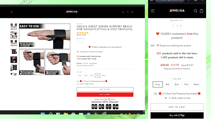 create the shopify best product page with high converting shopify SEO design