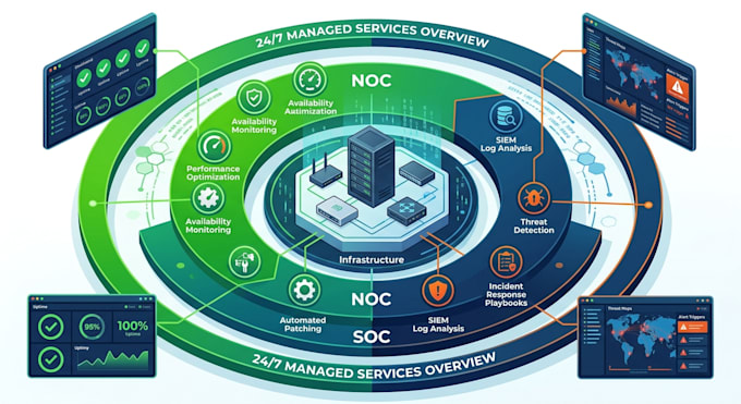 design, build, and offer fully managed noc and soc services
