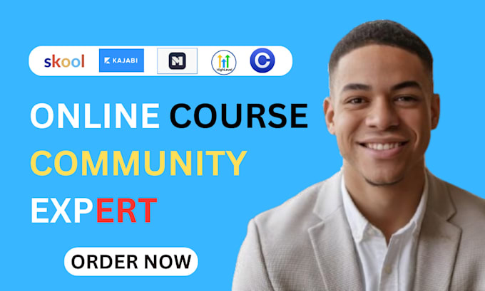 setup mighty networks, kajabi, skool online course community